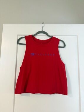 Cyclebar Red Sleeveless Tank